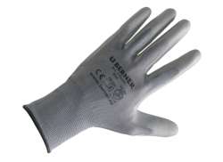Berner B-Grip Werkstatt Handschuhe PU Grau - Gr&#246;&#223;e 8