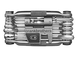 Crankbrothers Multitool Hi-Ten Stahl 17 Teilig - Silber