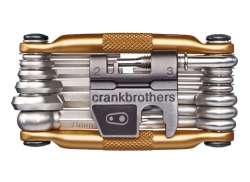 Crankbrothers Multitool Hi-Ten Stahl 19 Teilig - Gold