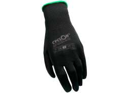 Cyclon Werkstatt Handschuhe PU-Flex Sw/Grau - Gr&#246;&#223;e 9 (3)