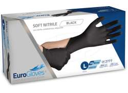 Eurogloves Werkstatt Handschuhe Nitril Schwarz - L (100)