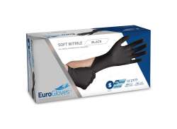 Eurogloves Werkstatt Handschuhe Nitril Schwarz - S (100)