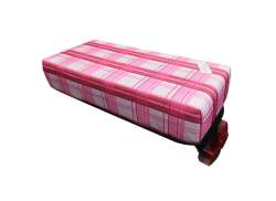 Hooodie Gepäckträger Kissen Big Cushie - Pink Plaid 2