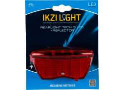 IKZI Rücklicht + Reflektor 5 LED 80mm - Rot/Schwarz