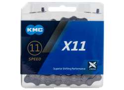 KMC X11R Fahrradkette 11/128\" 11F 114 Glieder - Grau
