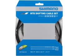 Shimano MTB OptiSlick Schaltzugset - Schwarz
