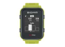 Sigma Id.Tri Sport Uhr Herzfrequenzmesser - Neon Gr&#252;n