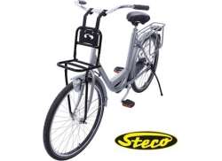 Steco Fahrrad Vorderträger Transport Komfort Klein GlanzSchw
