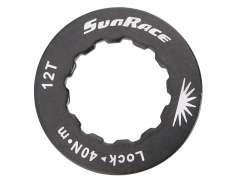 Sunrace Schloss Ring 12Z Aluminium - Schwarz