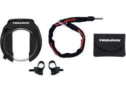 Trelock RS 351 Rahmenschloss AZ + Einsteckkette - Schwarz