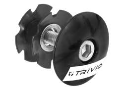 Trivio Topcap Und Starnut 1-1/8 Aluminium - Schwarz