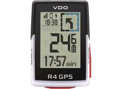 VDO R4 GPS Fahrradcomputer Drahtlos - Wei&#223;