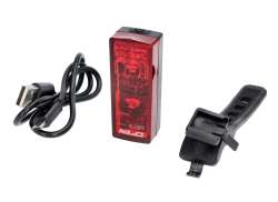 XLC Proxima Pro Plus R27+ R&#252;cklicht LED Akku USB - Rot