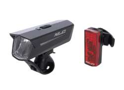 XLC Proxima S24 Beleuchtungssatz LED Akku USB - Rot/Schwarz