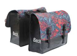 Beck Classic Doppel- Fahrradtasche 46L Bisonyl - Tattoo