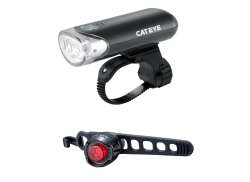 CatEye EL135N/LD160 Beleuchtungsset LED Batterien - Schwarz