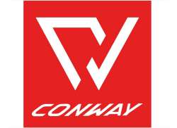 Conway Logo Aufkleber - Rot/Wei&#223;