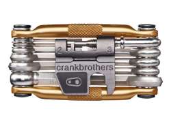 Crankbrothers Multitool Hi-Ten Stahl 17 Teilig - Gold