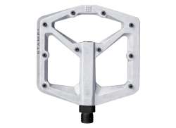 Crankbrothers Stamp 2 Pedale Large - Silber