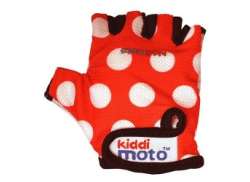 Kiddimoto Handschuhe Rot Dotty Medium