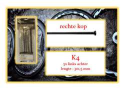 Miche Speiche Set Lr F&#252;r. K4 - Schwarz (5)