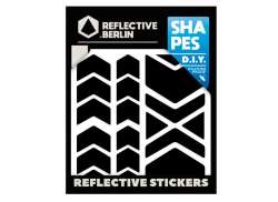 Reflective Berlin Reflexion Aufkleber Shapes - Schwarz