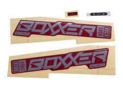 RockShox Aufkleber Set F&#252;r. BoXXer Ultimate Rot - Silber