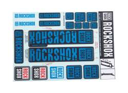 RockShox Aufkleber Set F&#252;r. &#216;30/32mm Gabel - Blau