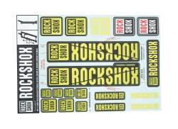 RockShox Aufkleber Set F&#252;r. &#216;30/32mm Gabel - Gelb