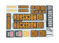 RockShox Aufkleber Set F&#252;r. &#216;35mm Gabel - Orange