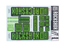 RockShox Aufklebersatz F&#252;r. &#216;35mm Dual Krone - Gr&#252;n
