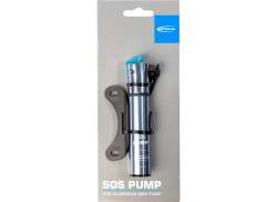 Schwalbe SOS Mini Pumpe 6 Bar Dv/Pv/Sv - Silber