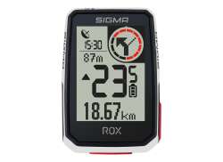 Sigma Rox 2.0 GPS Fahrrad-Navigation + Lenkerhalter - Wei&#223;