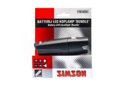 Simson Bundle Scheinwerfer LED Batterien - Transparent