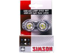 Simson Eyes Scheinwerfer LED USB Batterien - Schwarz