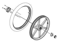 Thule 192427 16\" Rear Wheel F&#252;r Thule Urban Glide