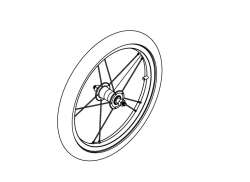 Thule 40192428 Front Wheel Assy F&#252;r Thule Glide