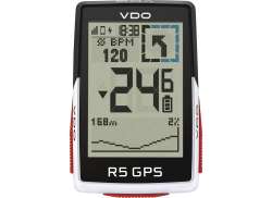 VDO R5 GPS Fahrradcomputer Drahtlos - Wei&#223;